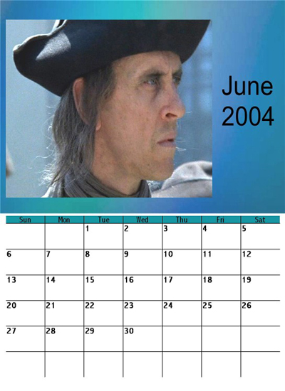 <b>June Calendar</b> &amp; Site Update News - Calendar-June2004